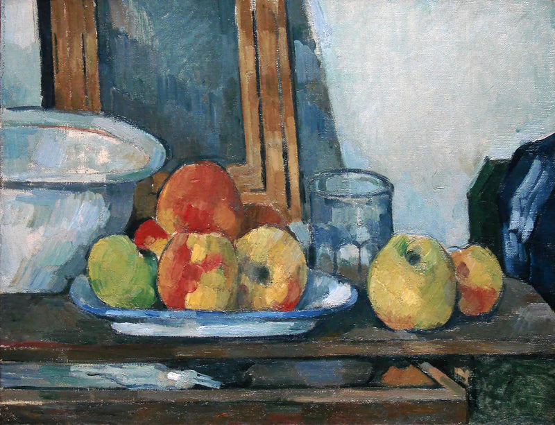 Aamiaisasetelma avoimella laatikolla - Paul Cézanne