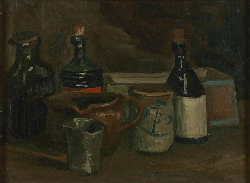 Still Life with Bottles and Earthenware - Vincent van Gogh
