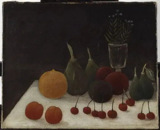 Still life with cherries - Henri Rousseau