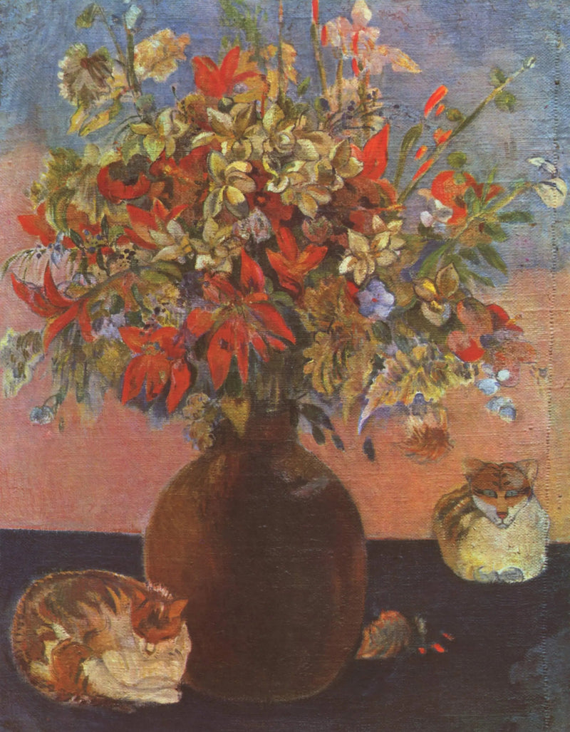 Still life with cats - Paul Gauguin
