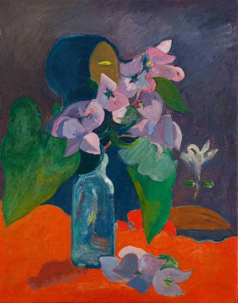Kukka- ja idoli-tyylinen still-elämä - Paul Gauguin