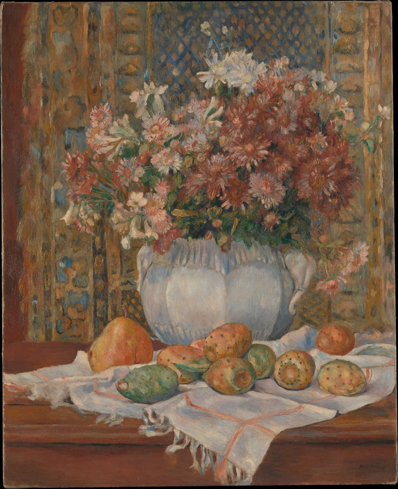 Kukka- ja viikuna stillife - Pierre-Auguste Renoir