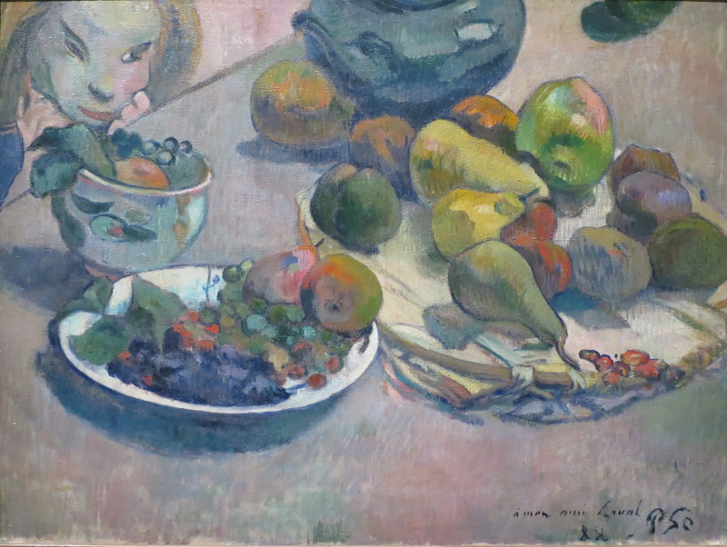 Still Life with Fruits (dedicated to Laval) - Paul Gauguin