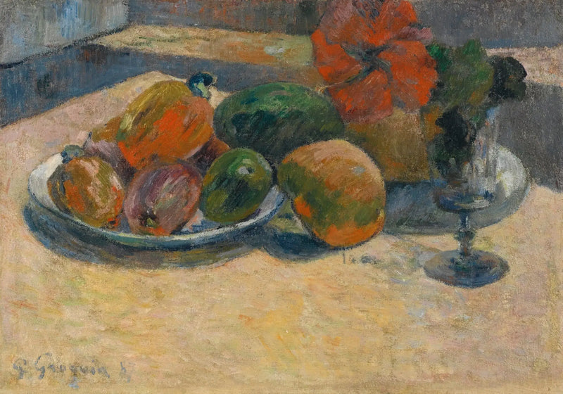 Mangot ja hibiskuskukka - Paul Gauguin