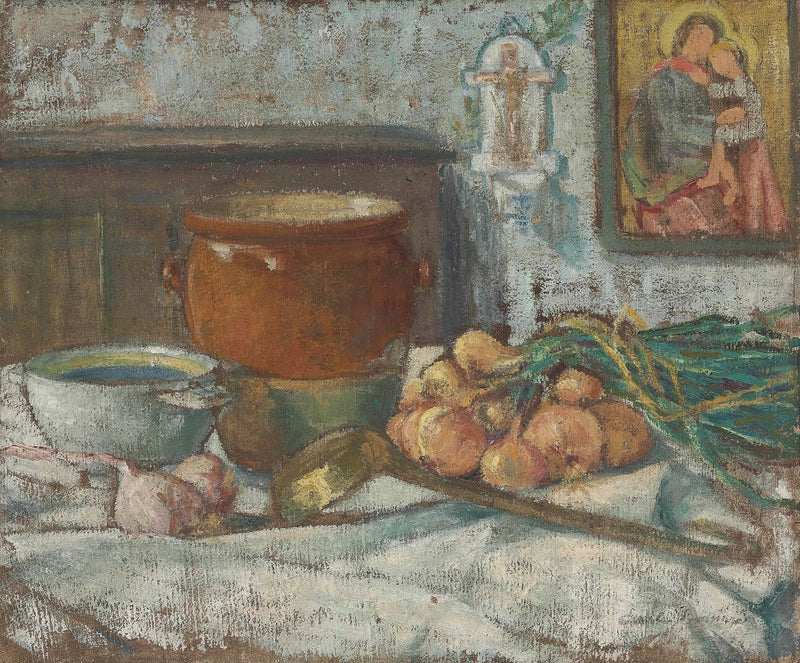 Still life with onions - Émile Bernard