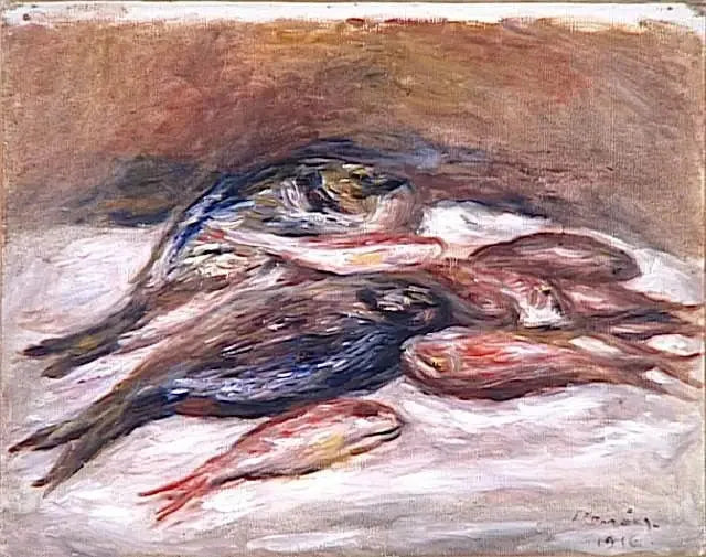 Still Life with Fish - Pierre-Auguste Renoir