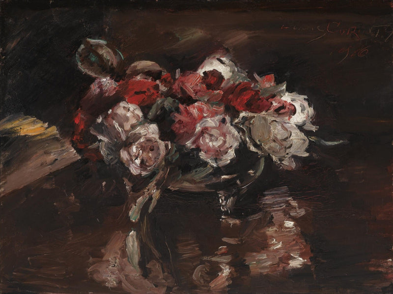 Asetelma ruusuilla - Lovis Corinth