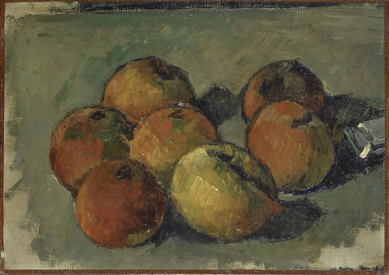 Kuolema seitsemän omenan ja väriputken kanssa - Paul Cézanne