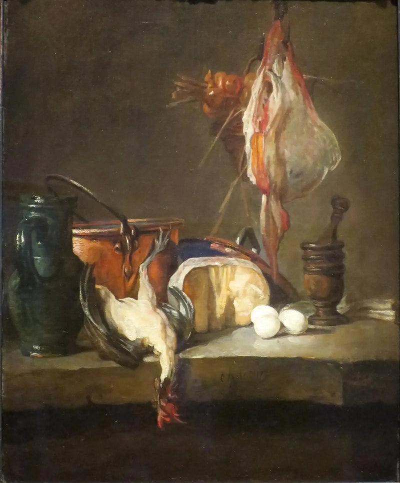 Still life with poultry - Jean Simeón Chardin