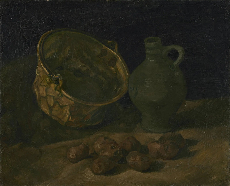 Still life with a cauldron and brass jug - Vincent van Gogh