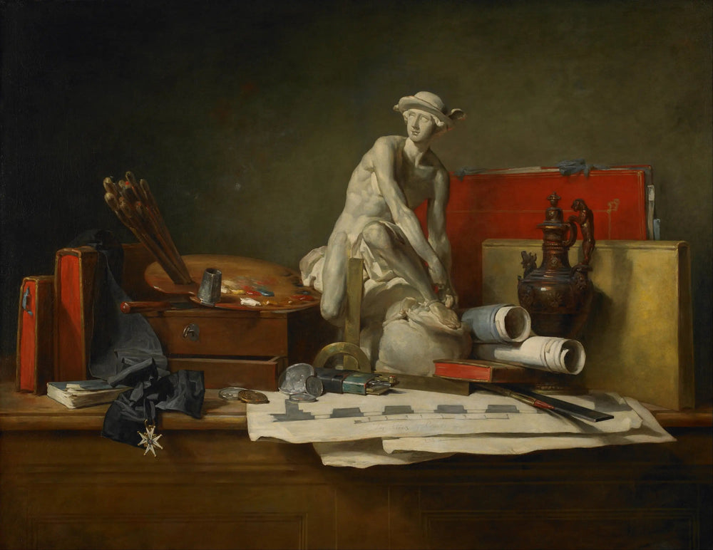 Nature morte avec des attributs des Arts - Jean Siméon Chardin - Alpha Reproduction