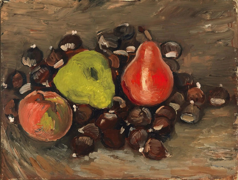 Kuolema-asetelma hedelmien ja kastanjoiden kanssa - Vincent van Gogh