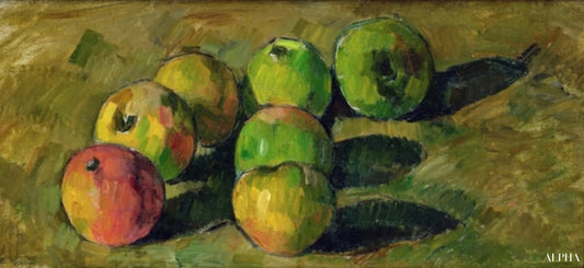 Nature morte avec sept pommes - Paul Cézanne - Reproductions de tableaux et peintures haut de gamme