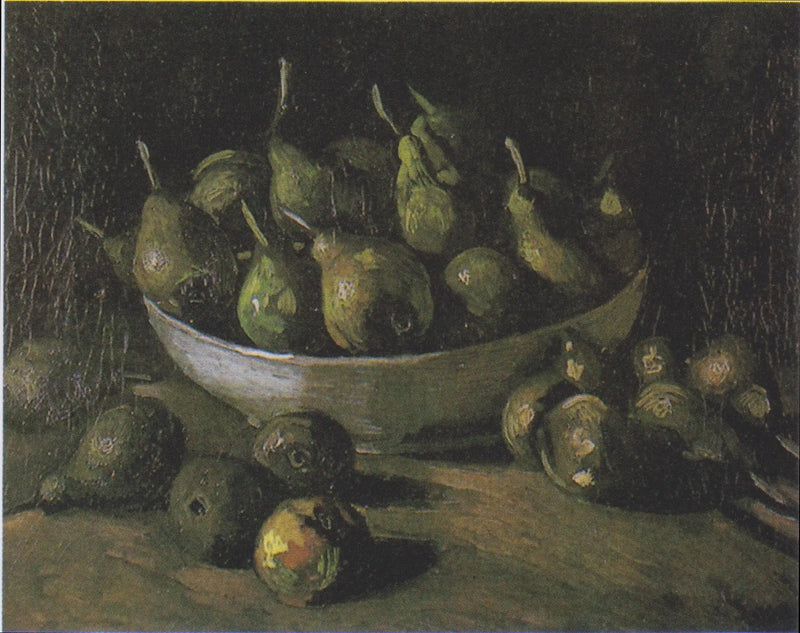 Still Life with a Stone Bowl and Pears - Vincent van Gogh