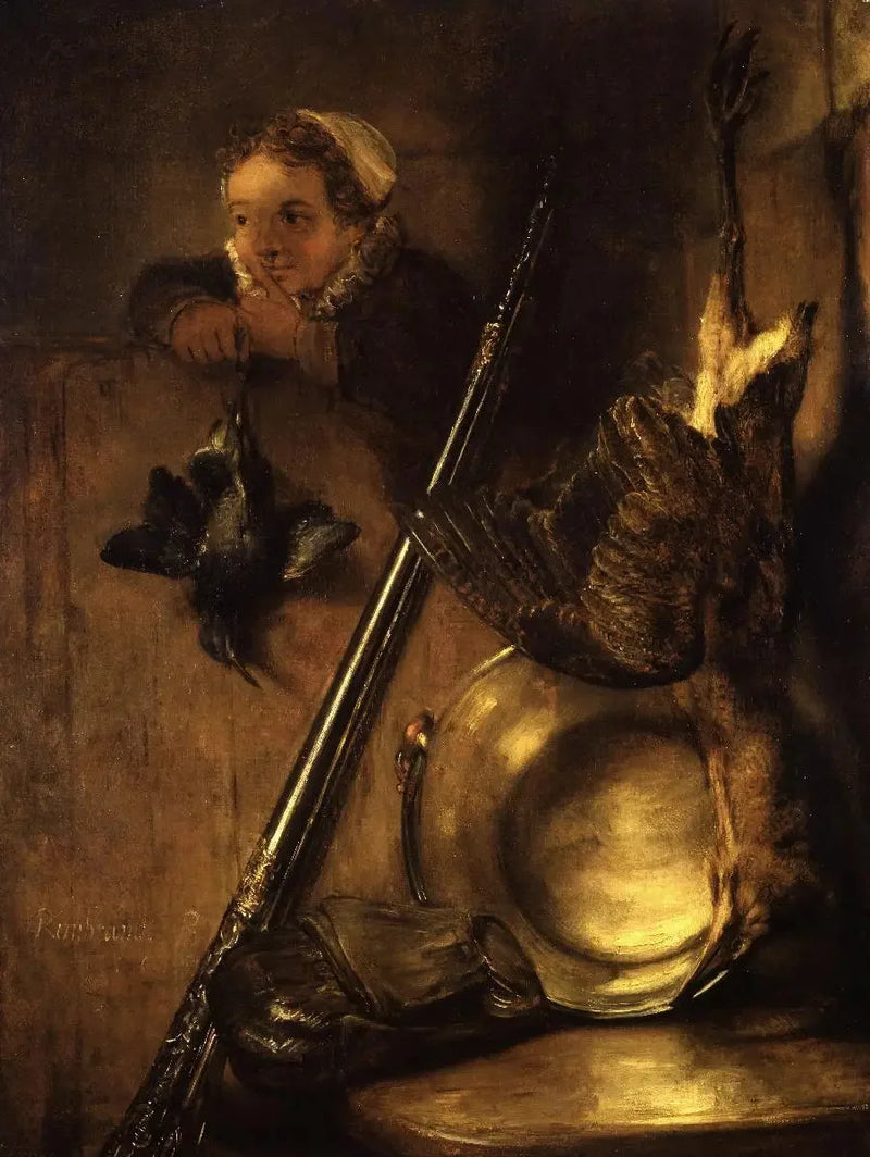 Metsästyksen still-elämä - Rembrandt