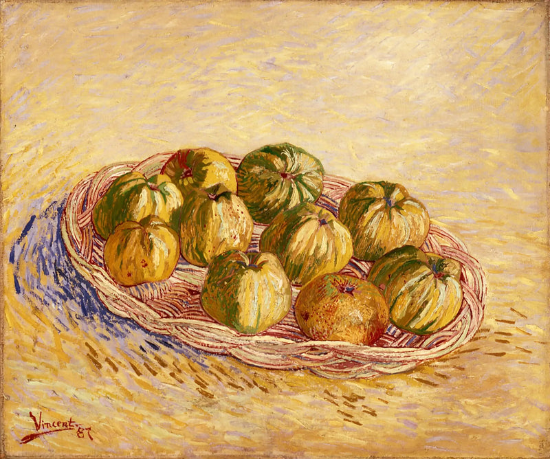 Kuolema-asetelma, omenakori - Vincent van Gogh