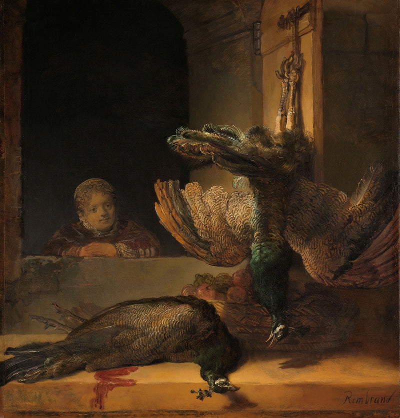 Still life with peacocks - Rembrandt