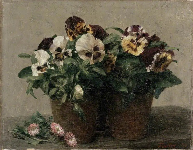 Still life: ajatuksia ja kehäkukkia - Henri Fantin-Latour