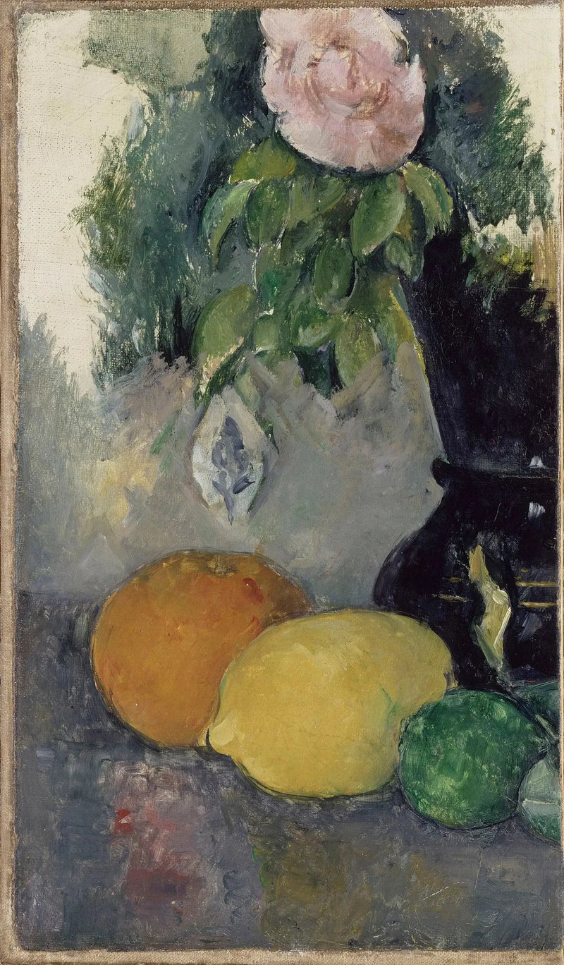 Kuolema, ruusu ja hedelmät - Paul Cézanne