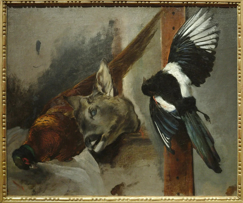 Still Life: Three Game Pieces - Théodore Géricault