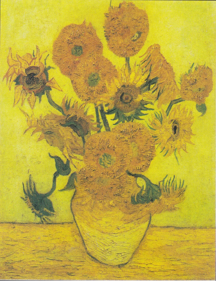 Still life: Maljakko, jossa on viisitoista auringonkukkaa - Vincent van Gogh