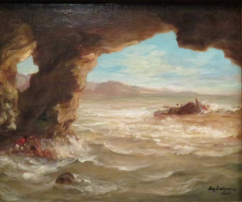 Haaksirikko rannalla - Eugène Delacroix