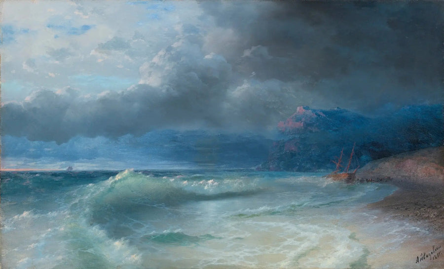 Laivaonnettomuus myrskyisenä aamuna - Ivan Aïvazovski