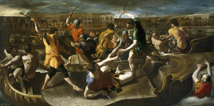 Naumachie romaine - Giovanni Lanfranco