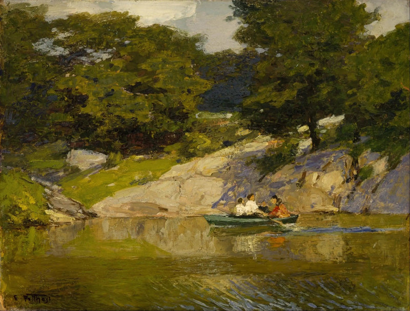 Purjehdus navigointi Central Parkissa - Edward Henry Potthast