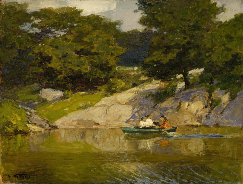 Purjehdus navigointi Central Parkissa - Edward Henry Potthast