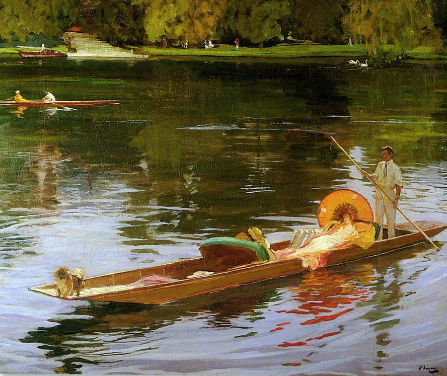 Navigointi Thamesilla - John Lavery