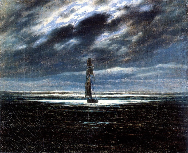 Kuutamoillassa - Caspar David Friedrich