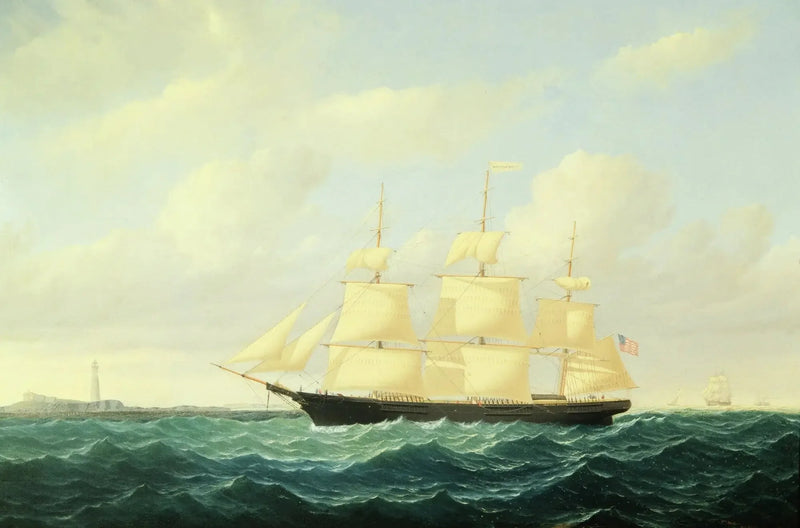 Bostonin majakan edustalla oleva aallokon laivakoipi - William Bradford