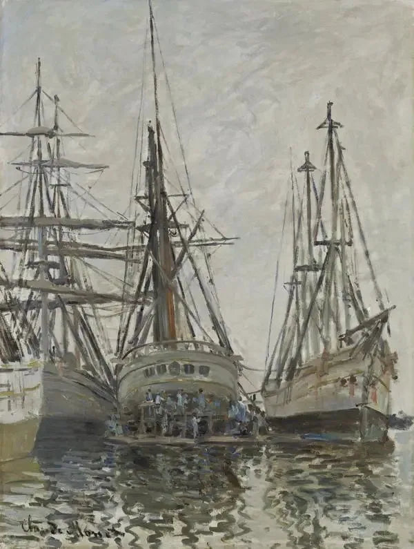 Laivoja korjattavana - Claude Monet