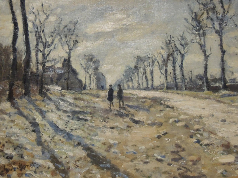 Lumi laskiessa - Claude Monet
