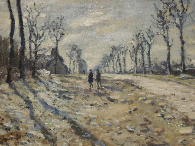 Lumi laskiessa - Claude Monet