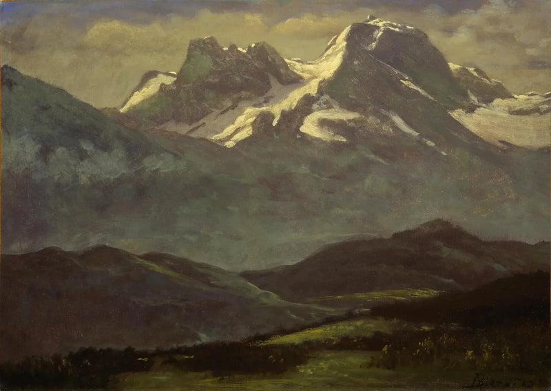 Kesänlunta huipulla - Albert Bierstadt