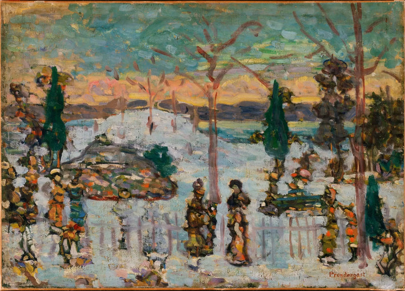 Lumikko huhtikuussa - Maurice Prendergast
