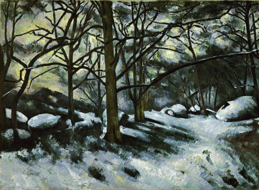 Sulava lumi Fontainebleaussa - Paul Cézanne