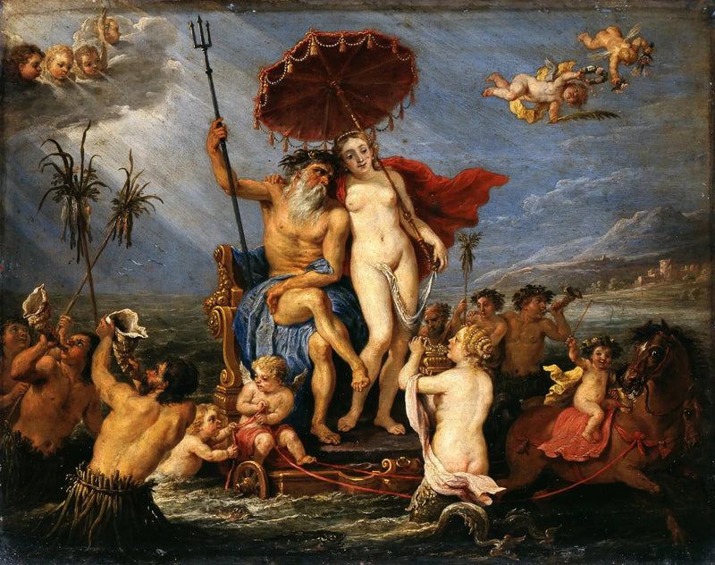 Neptunus ja Amphitrite - David Teniers nuorempi