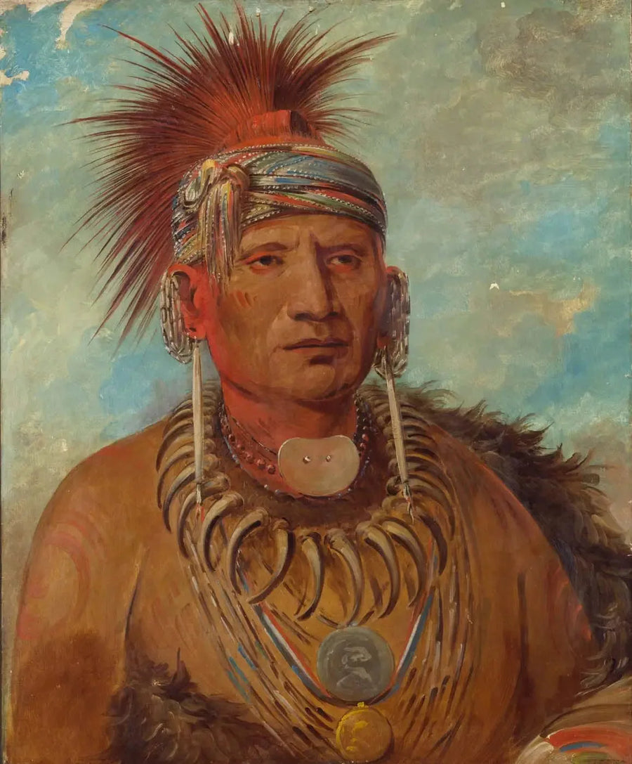 Neu-mon-ya, Sade joka kävelee, Sodanjohtaja - George Catlin