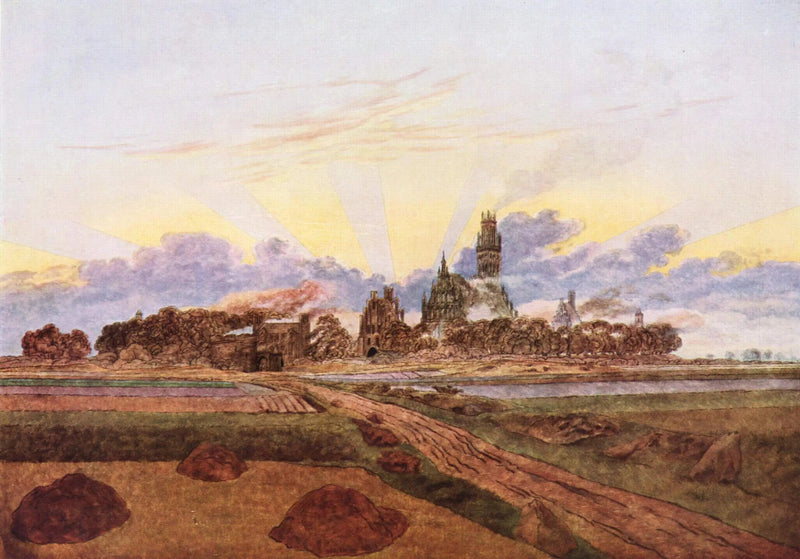 Neubrandenburg tulessa - Caspar David Friedrich