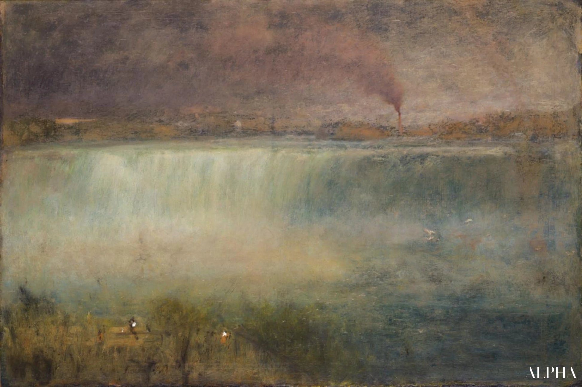 Niagara - George Inness - Taulujen ja korkealaatuisten maalauksien reproduktiot