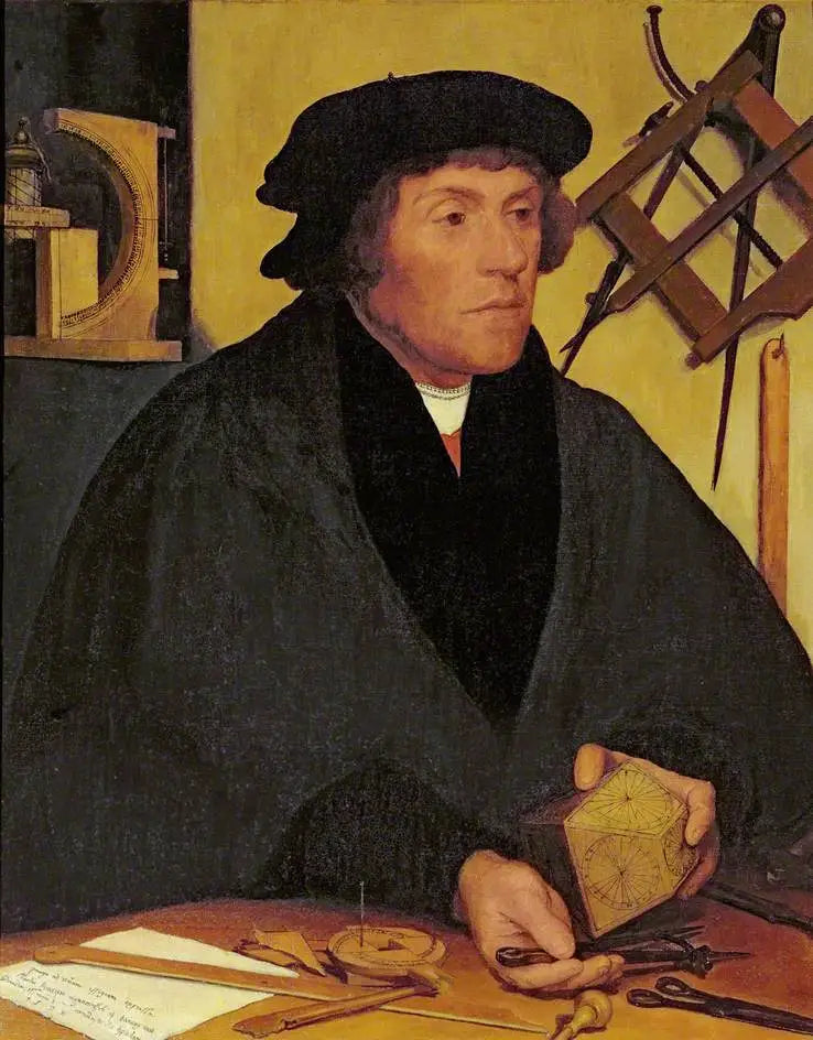 Nicholas Kratzer (1487–noin 1550), Corpus Christi College'n jäsen Oxfordissa ja myöhemmin kuningas Henrik VIII:n tähtitieteilijä - Hans Holbein nuorempi