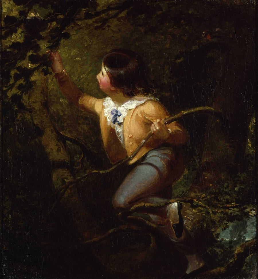 Lintujen pesintä - Emanuel Leutze