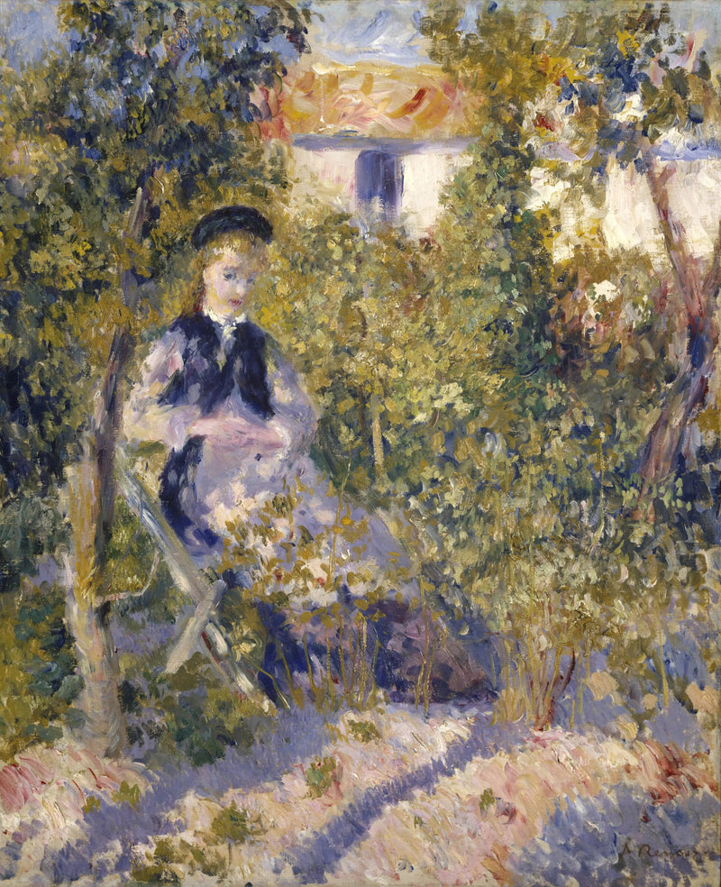 Nini puutarhassa - Pierre-Auguste Renoir