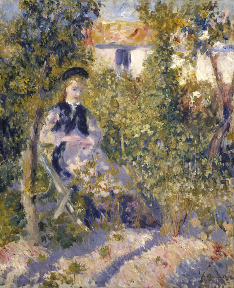 Nini puutarhassa - Pierre-Auguste Renoir
