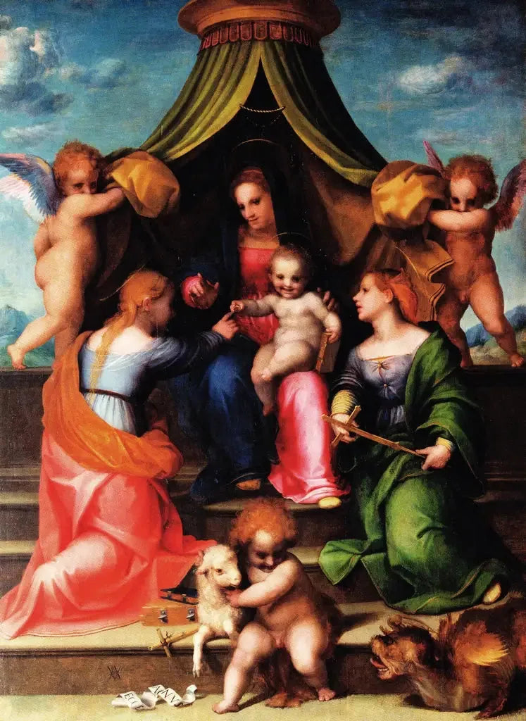 Pyhän Katariina Aleksandriinan mystiset häät - Andrea del Sarto