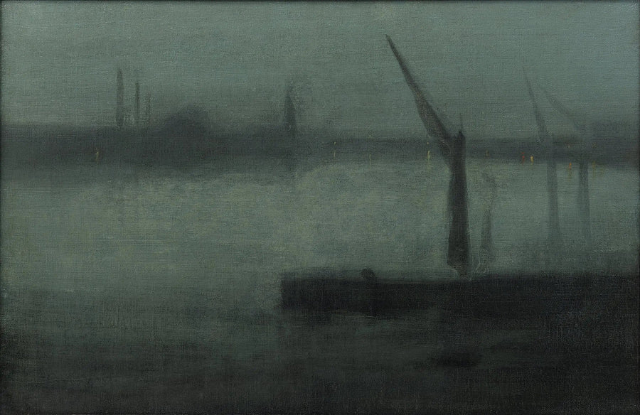 Yö: Sininen ja Hopea — Battersea Reach - James Abbott McNeill Whistler
