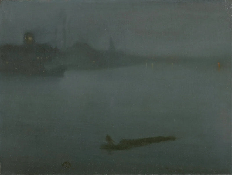 Yökuva sinisessä ja hopeassa - James Abbott McNeill Whistler
